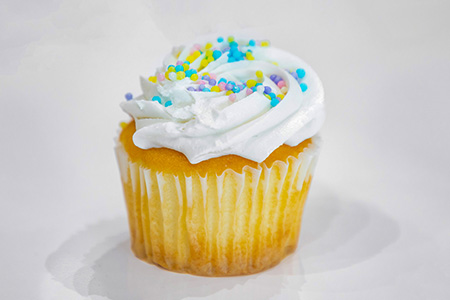 Rainbow Sprinkles Cupcake